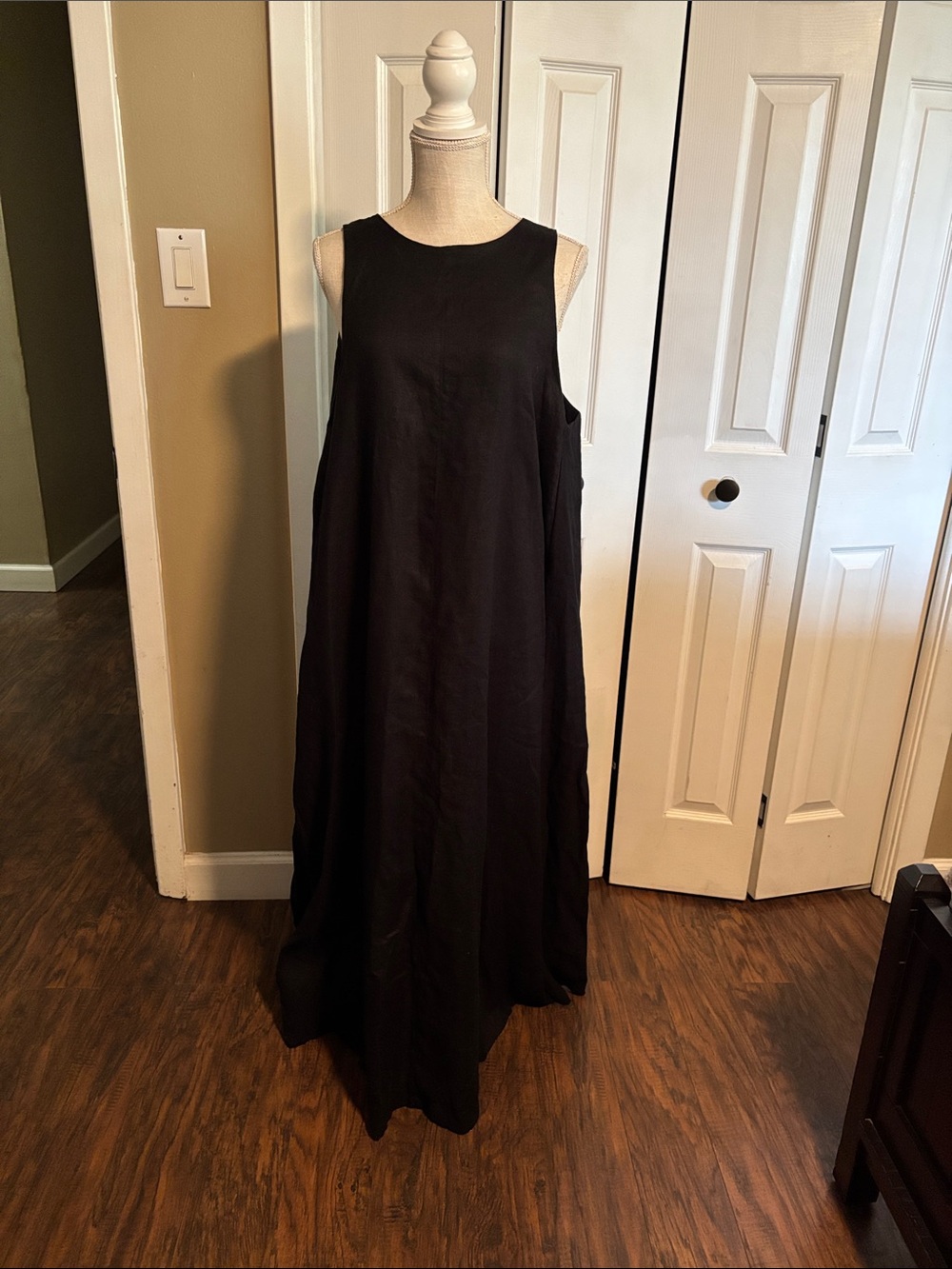 Black DISSH Isabelle Linen Dress Size 10